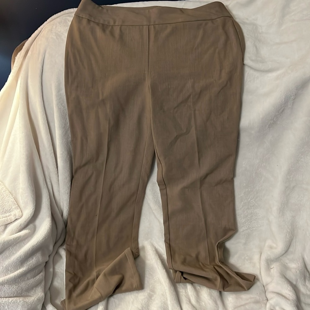 Dressbarn, size 10, brown dress pant